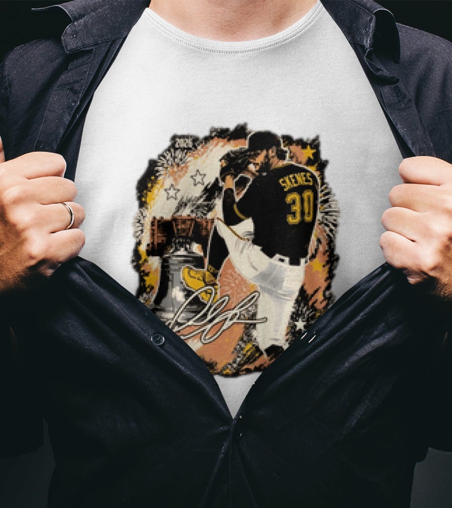 Pittsburgh Pirates Paul Skenes 30 MLB Players All Star Philly Collaboration Liberty Bell Fireworks T-Shirt
