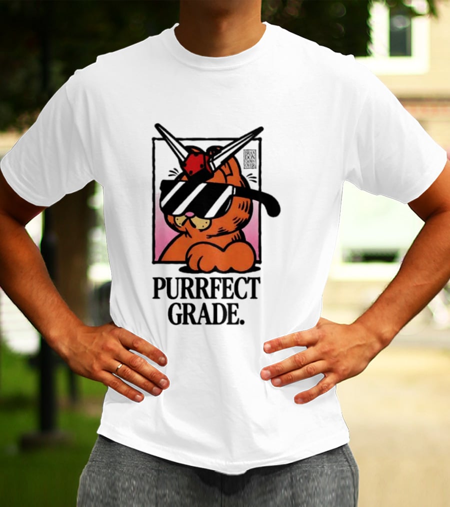 Gundam Purrfect Grade Cat Sunglasses Robot Mashup T-Shirt