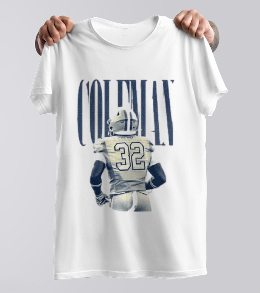Jeremiah Coleman 32 Linebacker Baton Rouge Louisiana Football T-Shirt