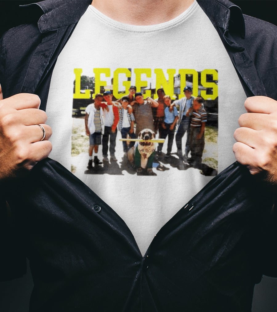 The Sandlot Legends With Hercules The Dog Movie Characters T-Shirt