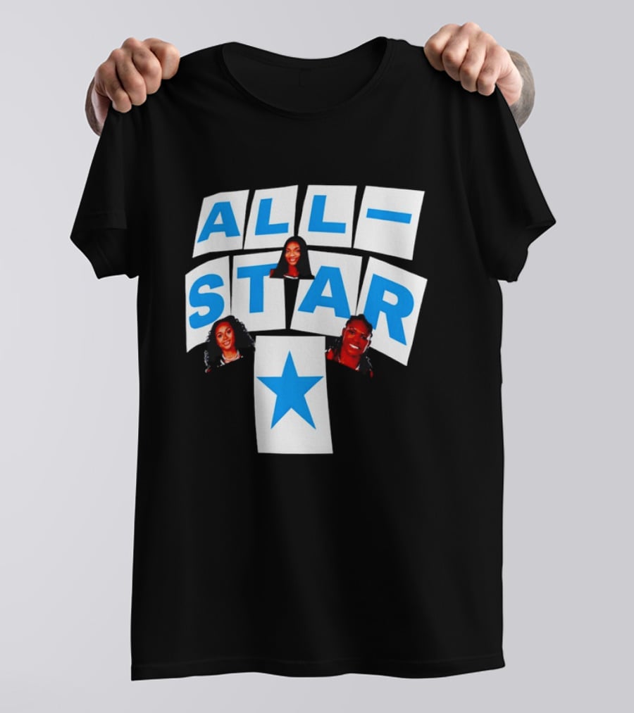 Atlanta Dream Angel Reese All Star Trio Basketball WNBA 2026 T-Shirt