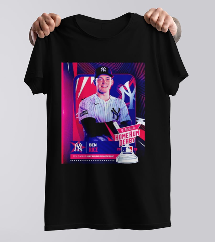 Ben Rice NY Yankees 2026 Mobile Home Run Derby Participant T-Shirt