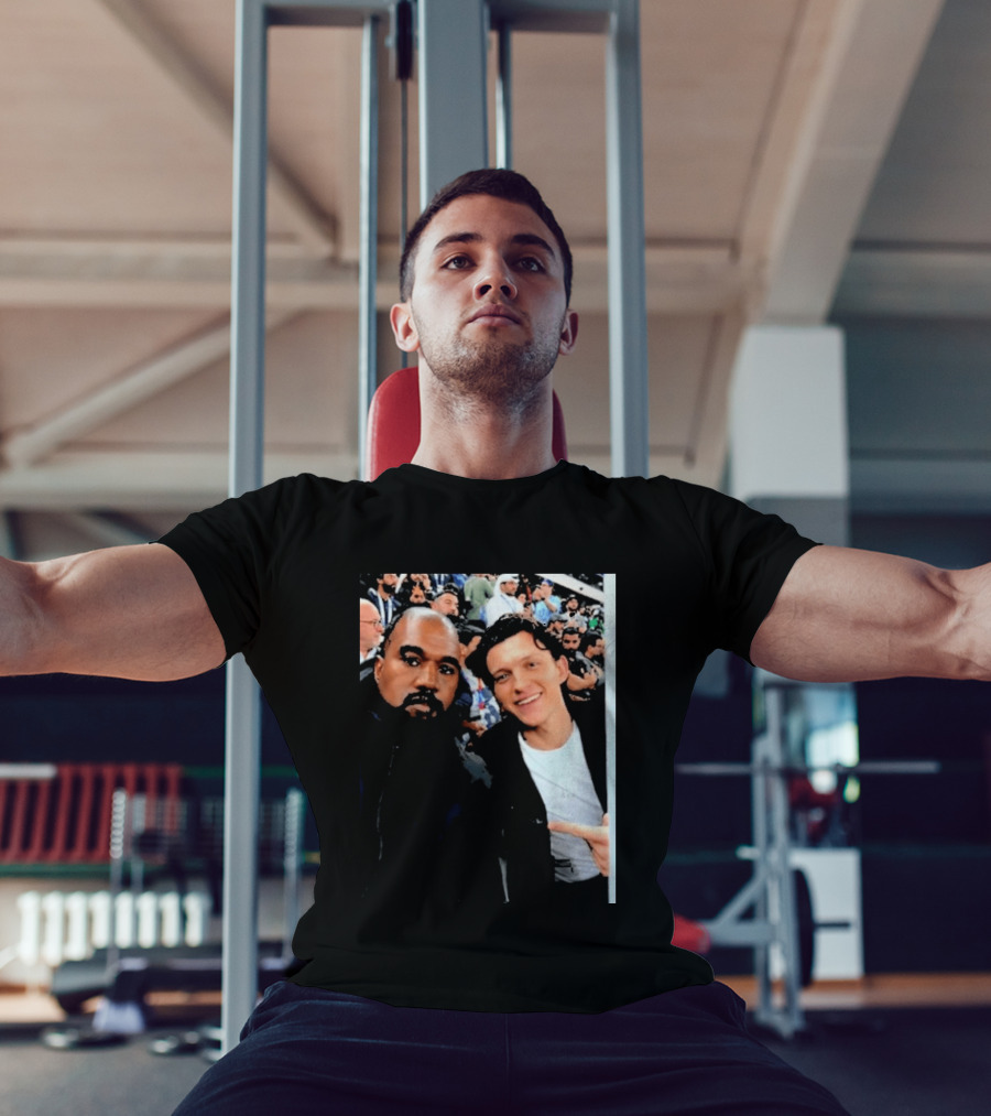 Kanye West And Tom Holland Iconic Celebrity Selfie At Event T-Shirt