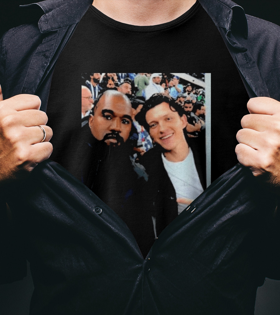 Kanye West And Tom Holland Iconic Celebrity Selfie At Event T-Shirt