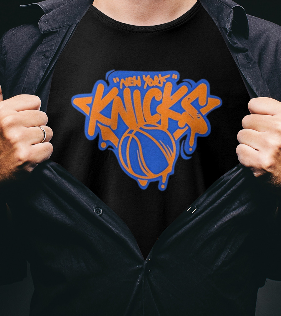 New York Knicks Streetwear Graffiti Basketball T-Shirt