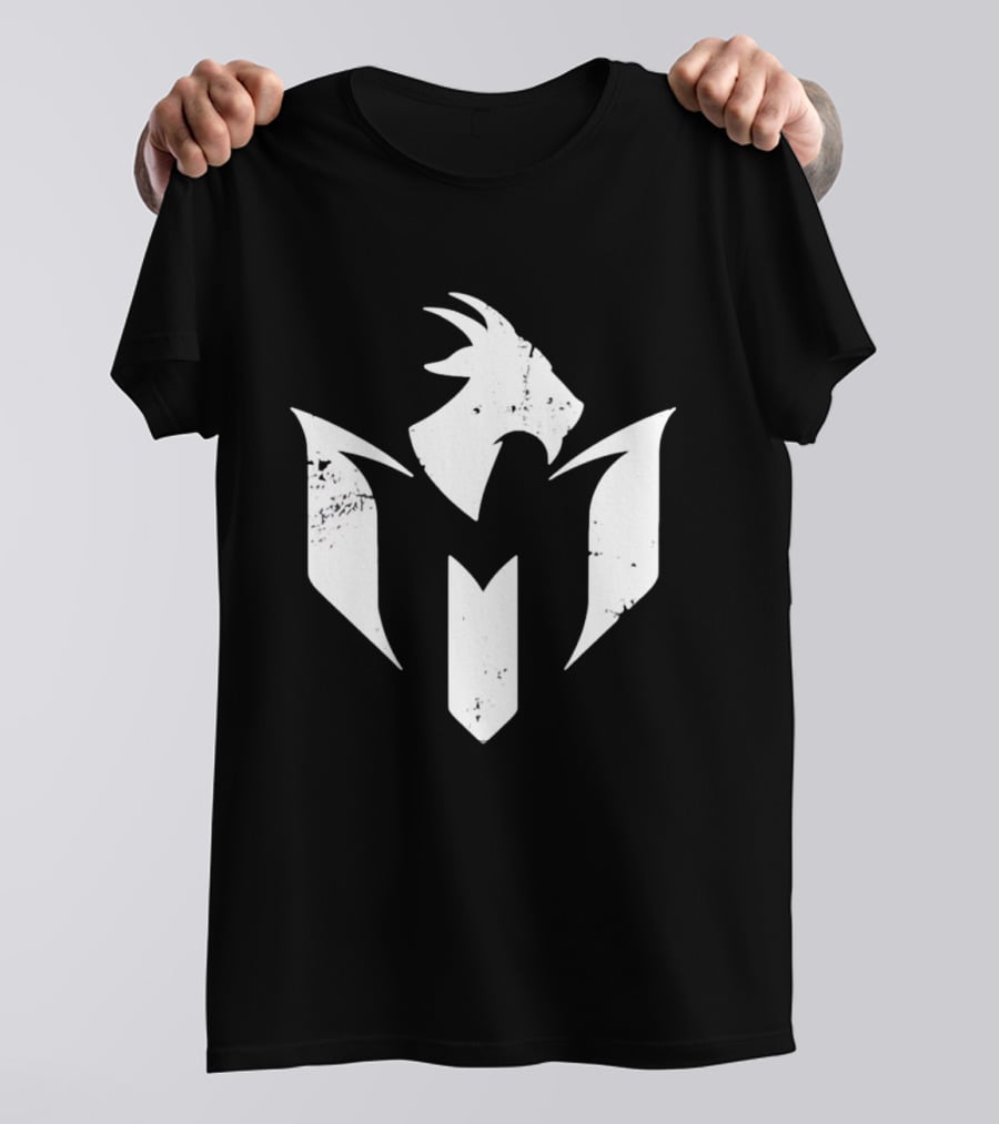 GOAT White Distressed Minimalist Athletic T-Shirt