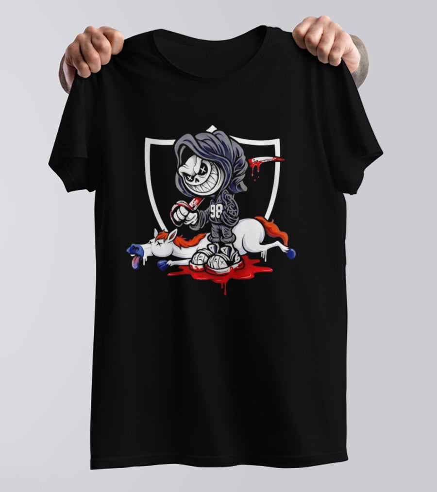 Grim Reaper 98 Raiders Raider Nation Football T-Shirt