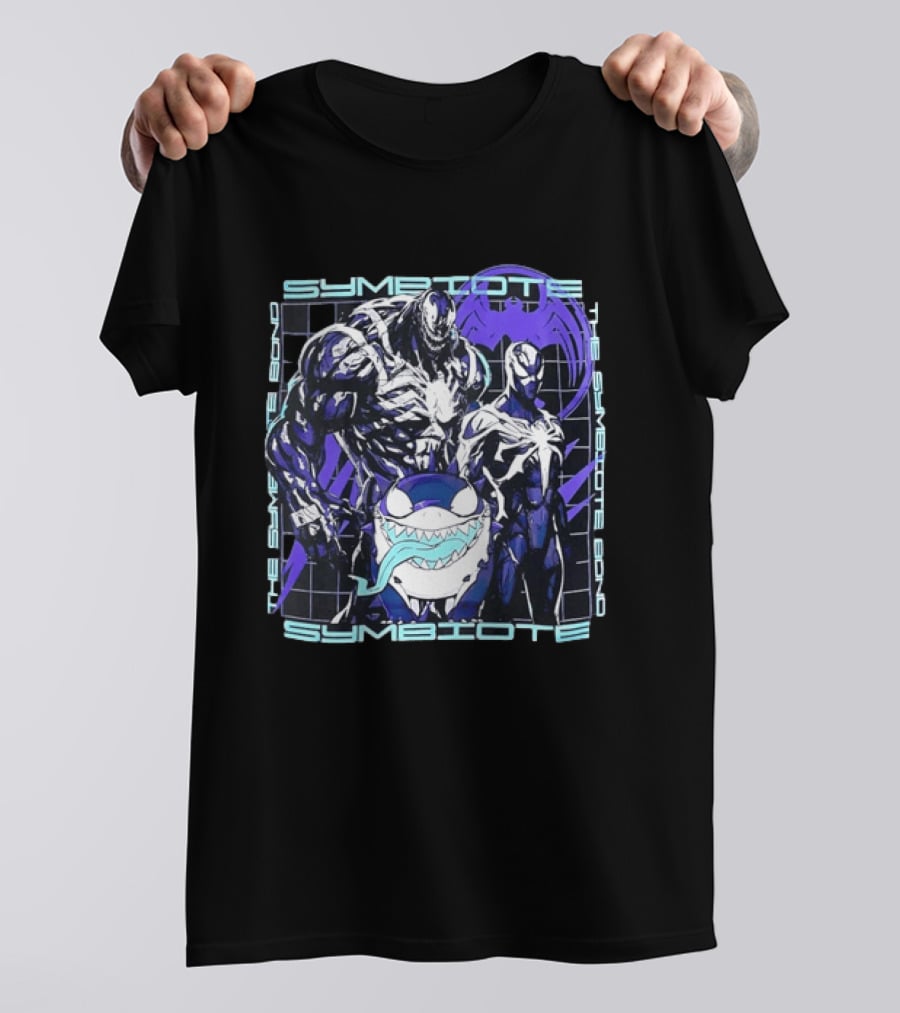 Symbiote Bond Venom Spider Man Villain Heroes Streetwear T-Shirt