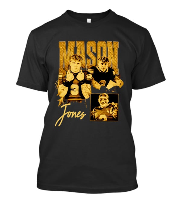 Mason Jones Football Athlete Sports Number 3 Enthusiast Collection T-Shirt