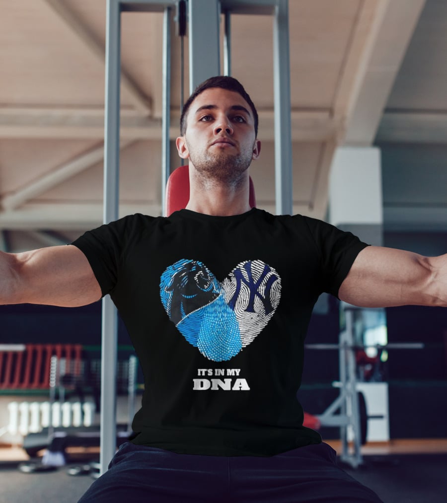 New York Yankees Carolina Panthers It's In My DNA T-Shirt