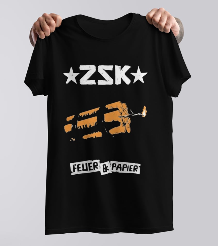ZSK Feuer Und Papier Exploding Drumsticks T-Shirt