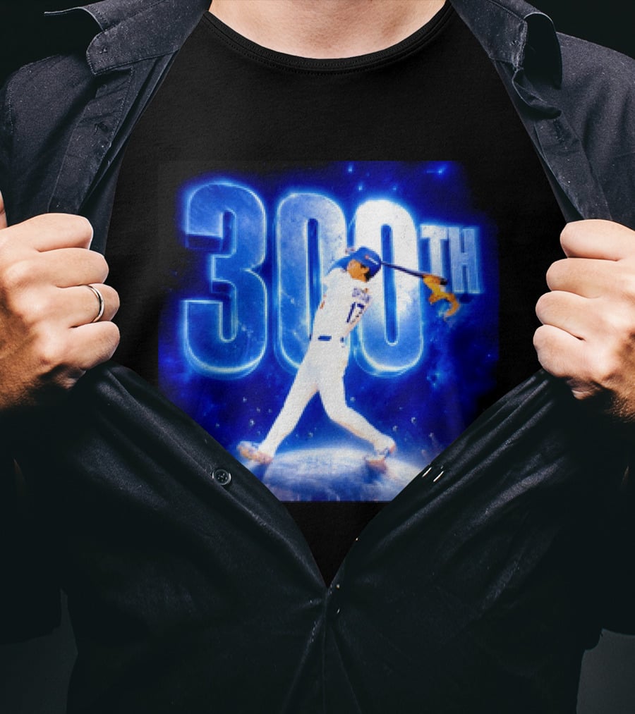 Shohei Ohtani 300th Home Run 17 Power Swing Los Angeles Dodgers T-Shirt