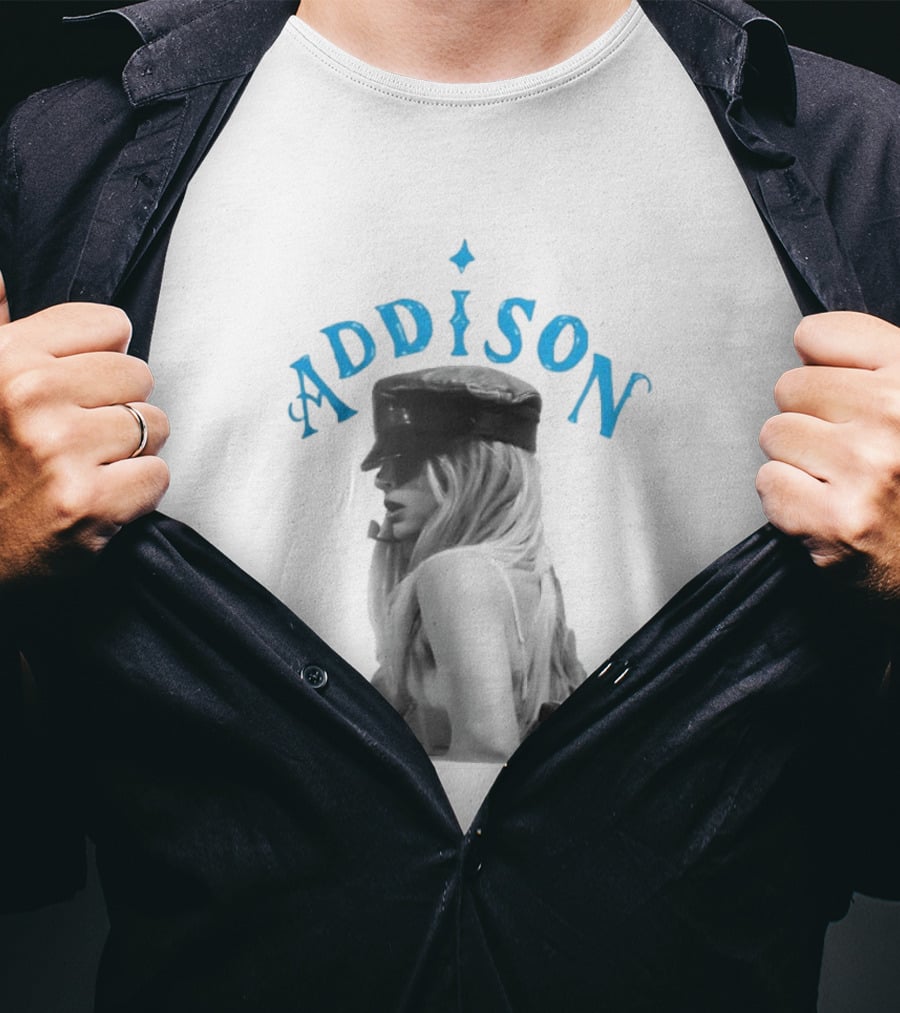 Addison Rae I Got It Bad Black Hat Blue T-Shirt