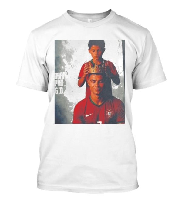 Cristiano Ronaldo Portugal Obrigado Por Tudo GOAT Crowned King Soccer Legend T-Shirt