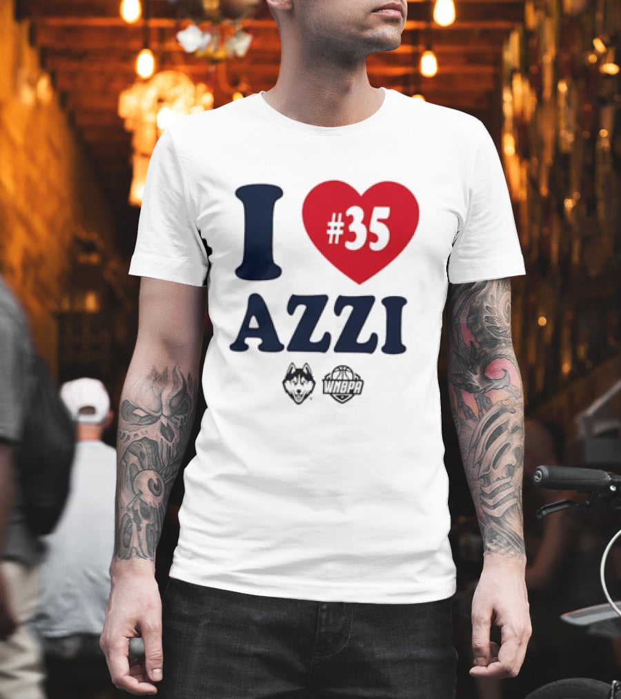 Dallas Wings Basketball I Love Azzi Fudd Number 35 T-Shirt