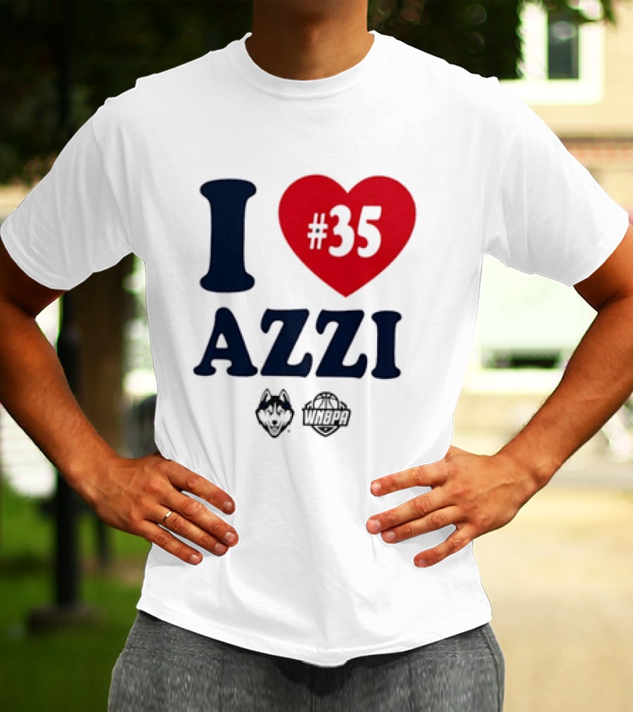 Dallas Wings Basketball I Love Azzi Fudd Number 35 T-Shirt