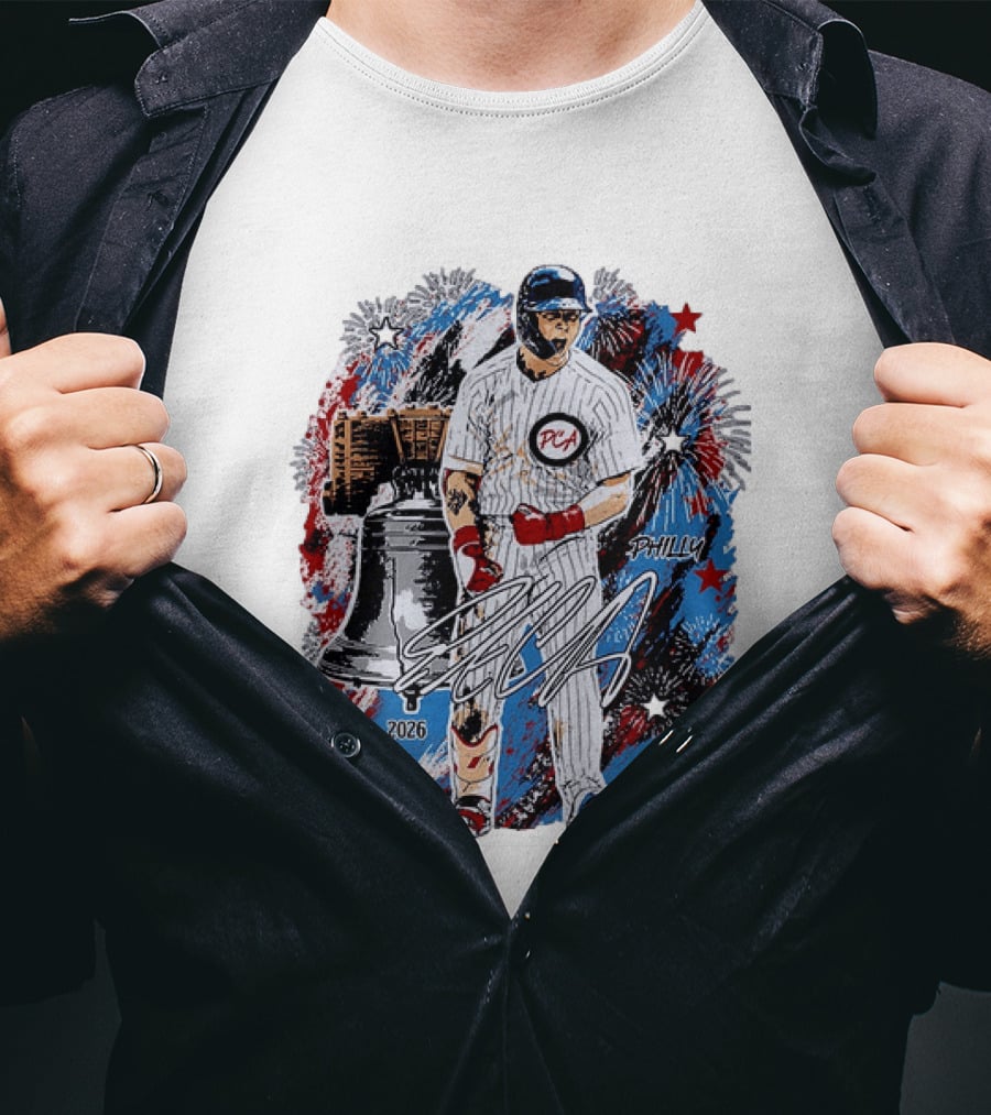 Pete Crow Armstrong Philly 2026 PCA Liberty Bell Fireworks MLB All Star Celebration T-Shirt