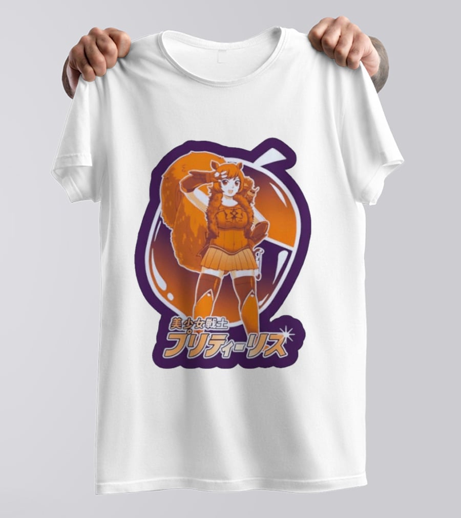 Pretty Squirrel Sailor Anime Girl Risu Manga Warrior T-Shirt