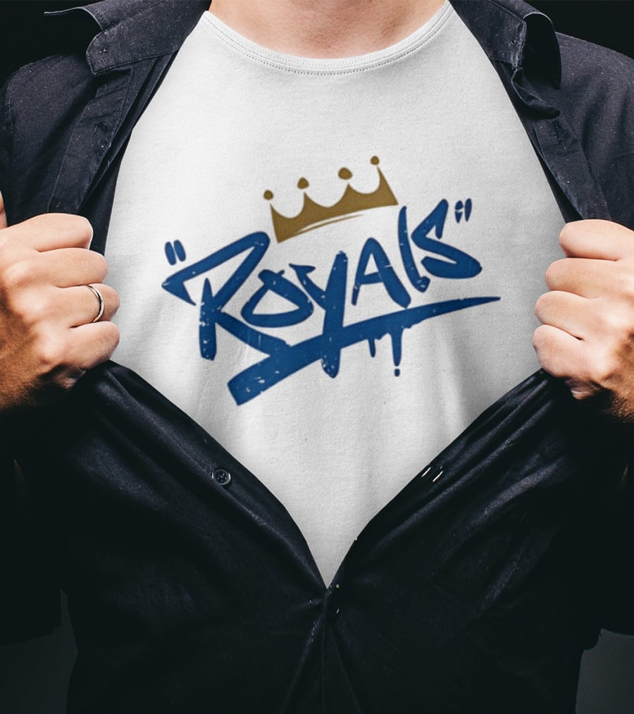 Royals Graffiti Style Crown T-Shirt
