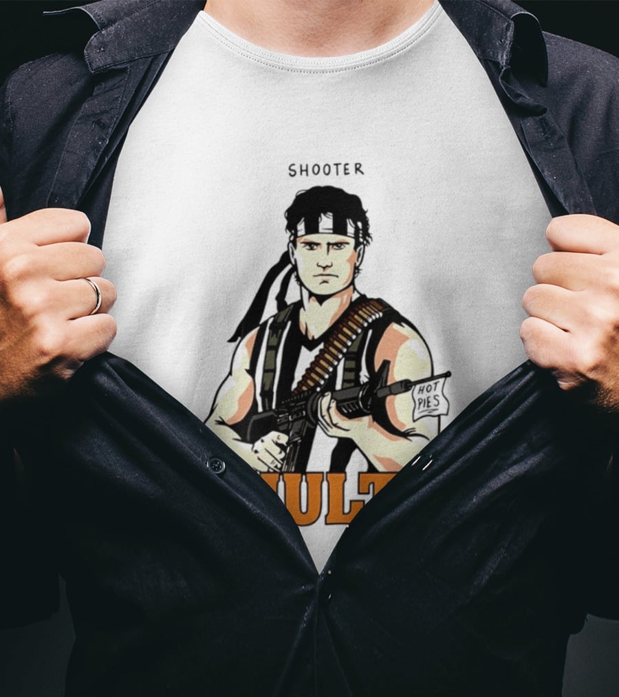 Shooter Shultz Hot Pies Rambo Movie T-Shirt