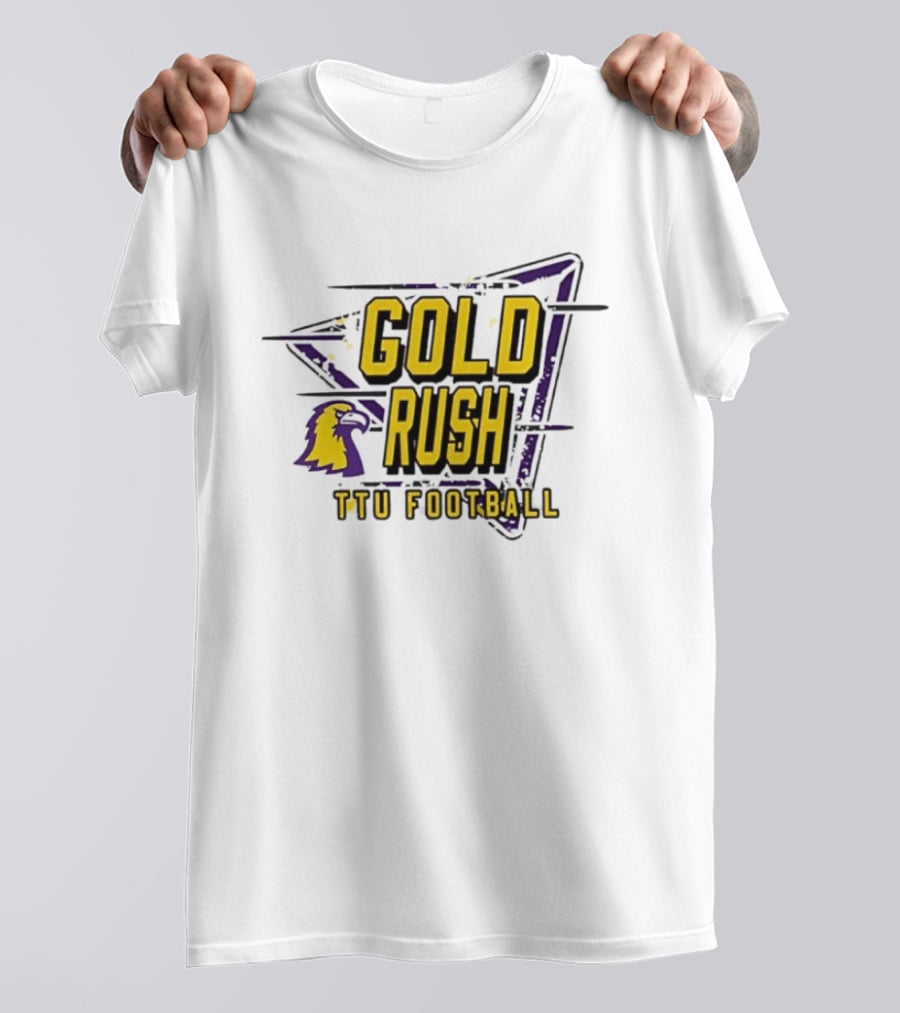 Gold Rush TTU Football Tennessee Tech Golden Eagles T-Shirt