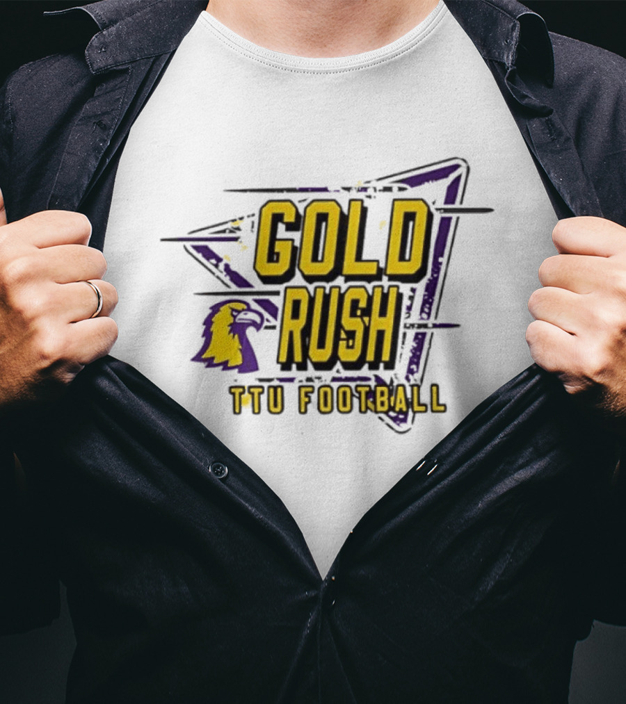 Gold Rush TTU Football Tennessee Tech Golden Eagles T-Shirt