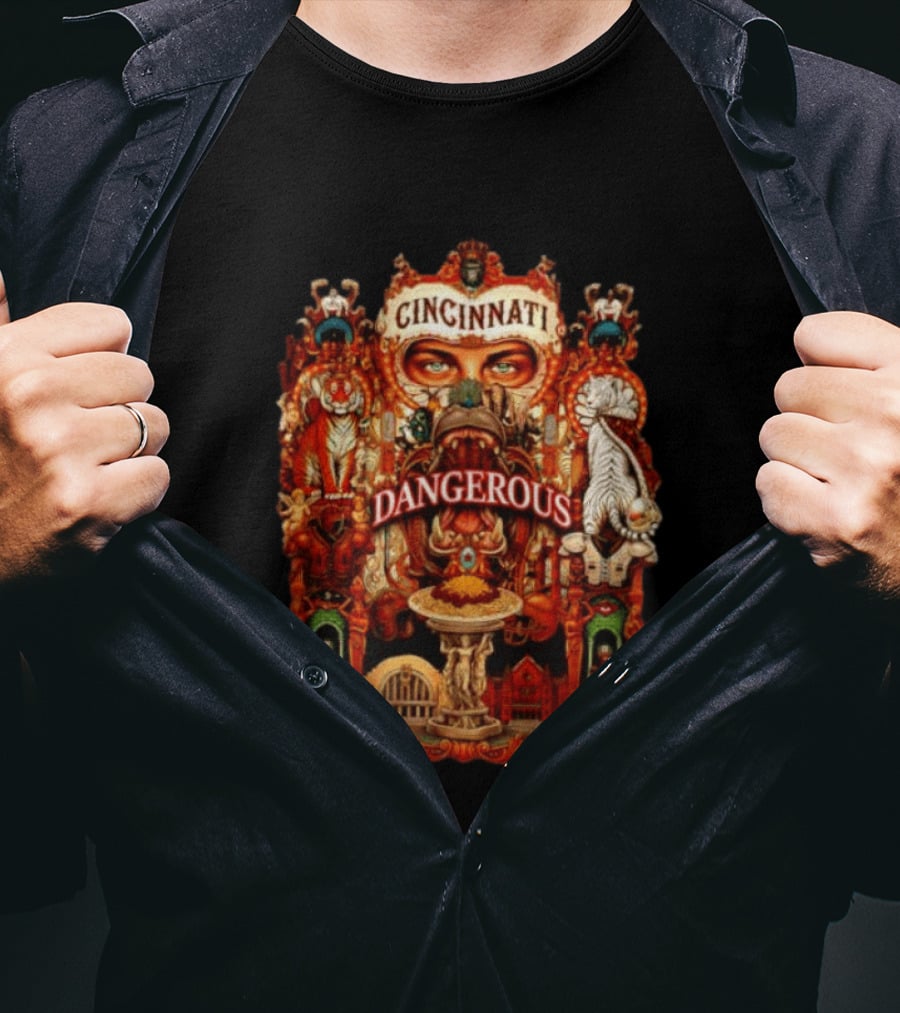 Cincinnati Dangerous Tiger Lord Of The Jungle T-Shirt