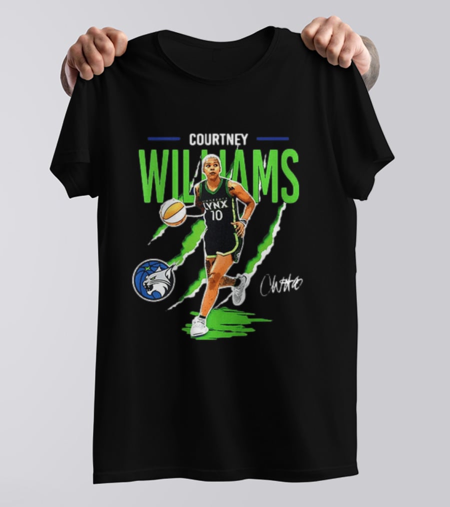 Courtney Williams Minnesota Lynx WNBA Basketball Player Number 10 Iconic Team T-Shirt