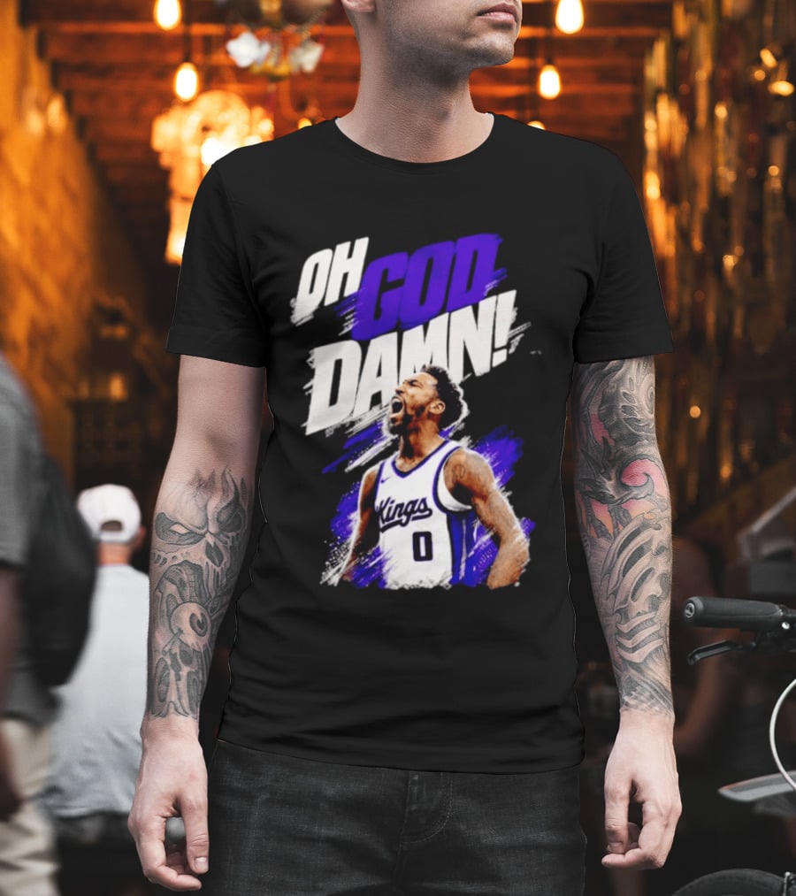 Malik Monk Oh God Damn Sacramento Kings 0 Jersey Celebration T-Shirt