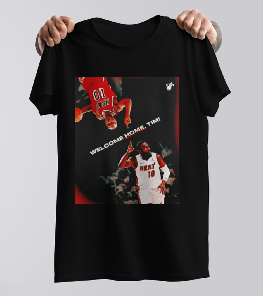 Tim Hardaway Miami Heat Welcome Home Timi 10 Basketball Legend T-Shirt