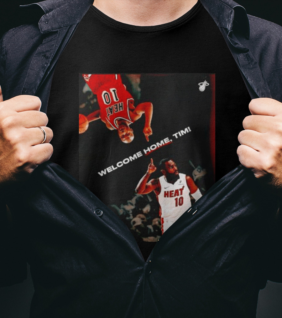 Tim Hardaway Miami Heat Welcome Home Timi 10 Basketball Legend T-Shirt