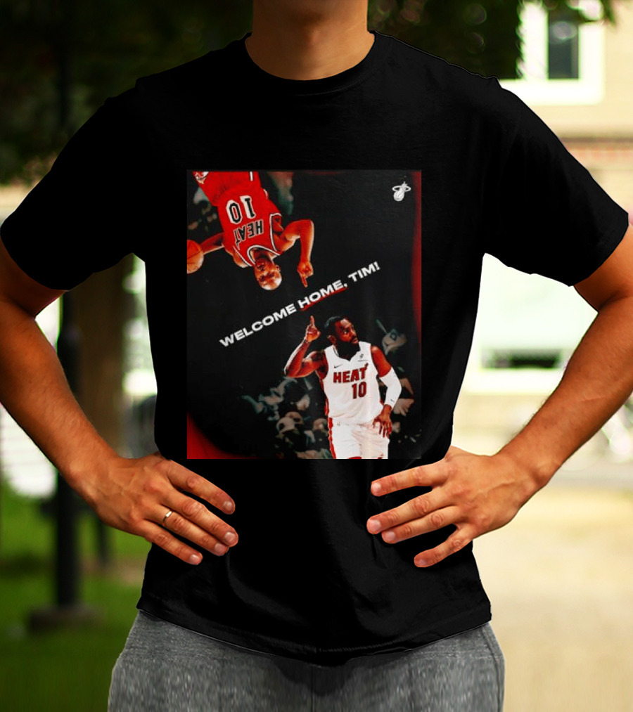 Tim Hardaway Miami Heat Welcome Home Timi 10 Basketball Legend T-Shirt