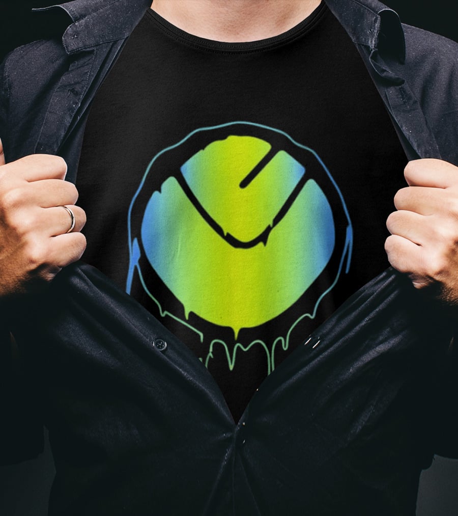 Vibrant Yellow Green Dripping T-Shirt