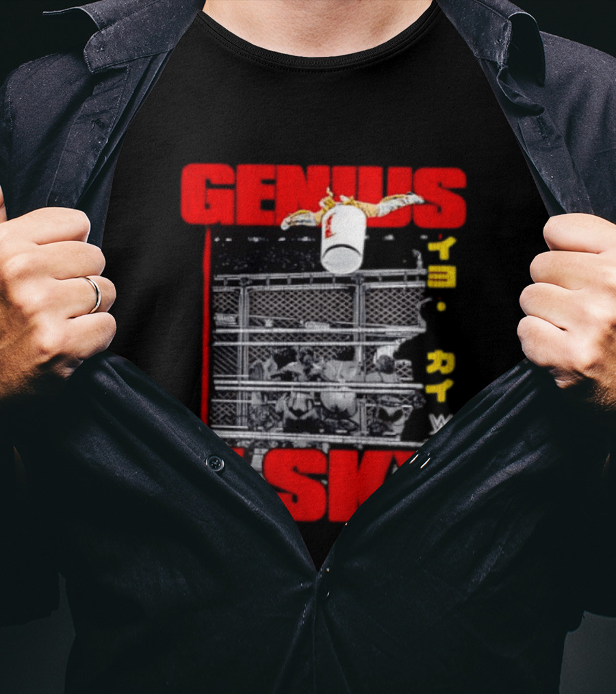 Genius Of The Sky Iyo Sky WWE Trash Can Flip T-Shirt