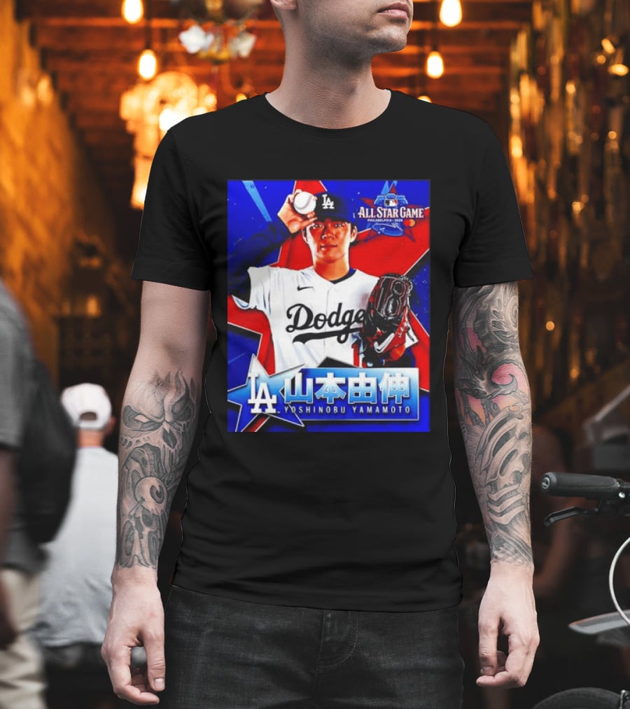 Los Angeles Dodgers Yoshinobu Yamamoto 2026 All Star Game Baseball T-Shirt