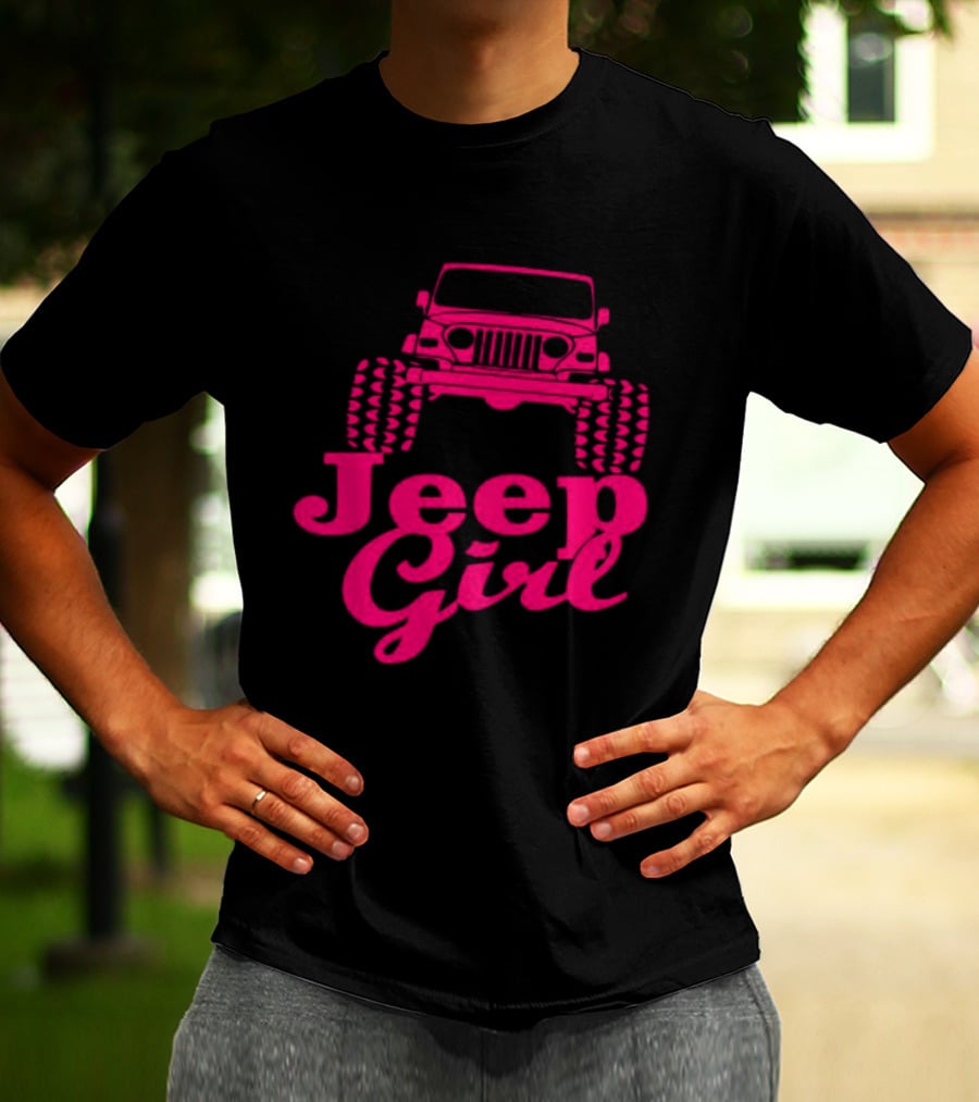 Jeep Girl Off Road Adventure Enthusiast Tire Tread T-Shirt