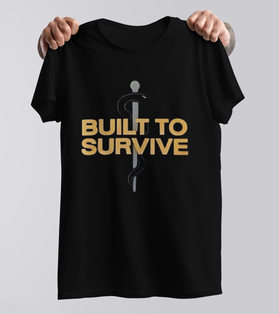 Built To Survive Rod Of Asclepius T-Shirt