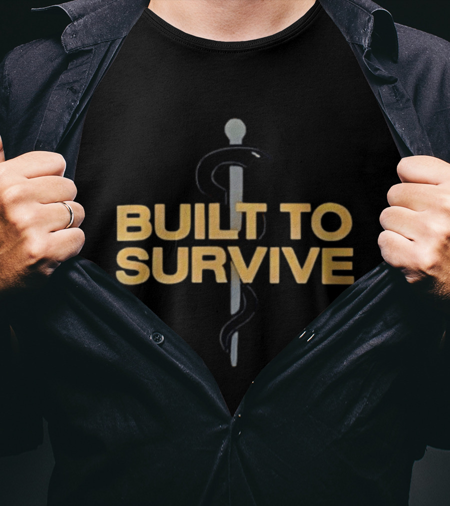 Built To Survive Rod Of Asclepius T-Shirt