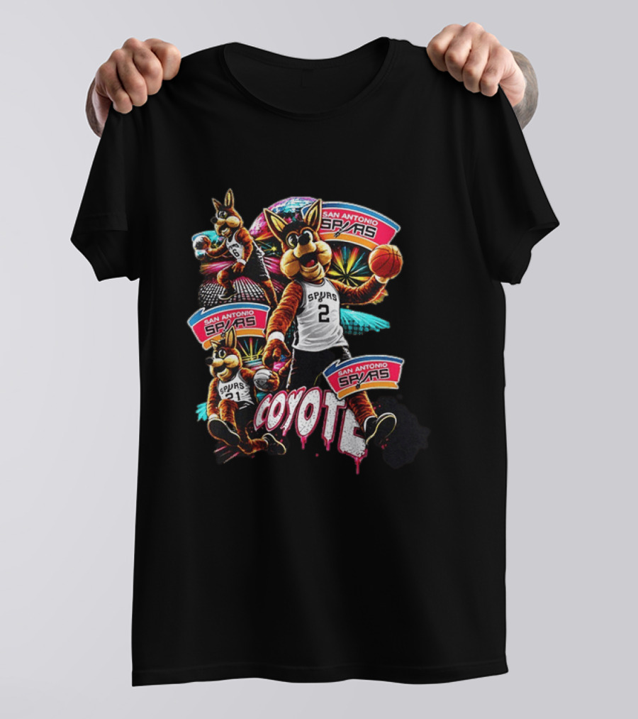 San Antonio Spurs Coyote Basketball Spirit Fan Favorite T-Shirt
