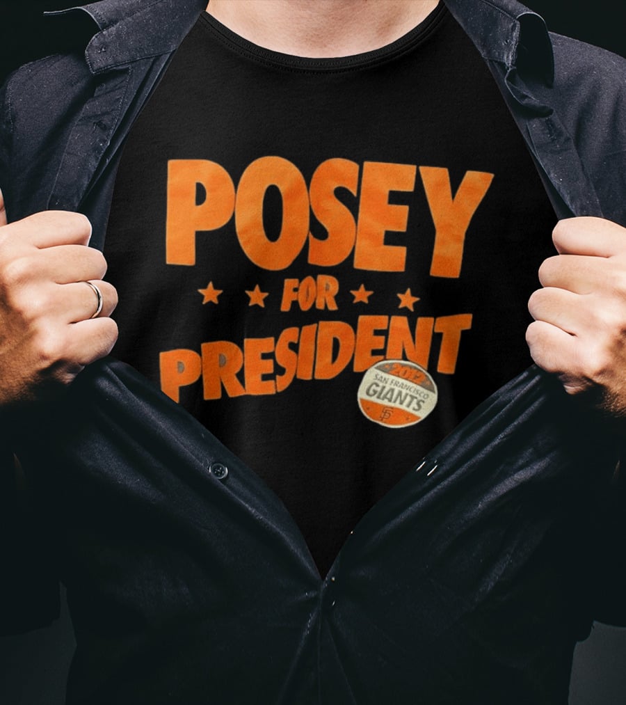 Posey For President 2012 San Francisco Giants T-Shirt