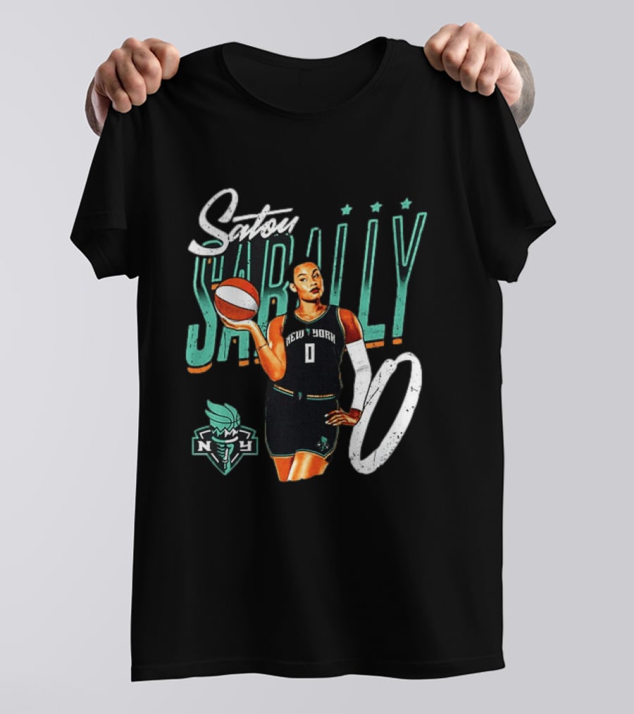 Satou Sabally New York Liberty Basketball 00 WNBA Player T-Shirt