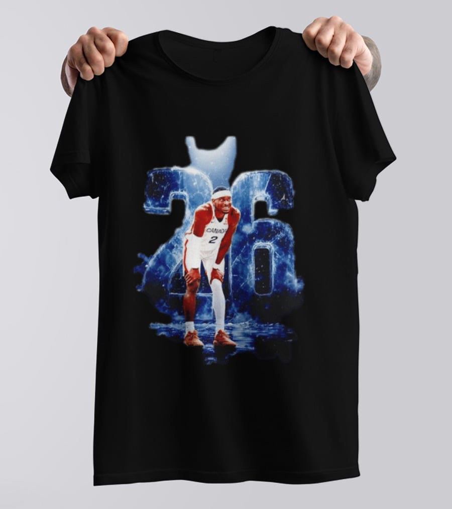 Shai Gilgeous Alexander Canada Basketball 2 Team Jersey 26 T-Shirt