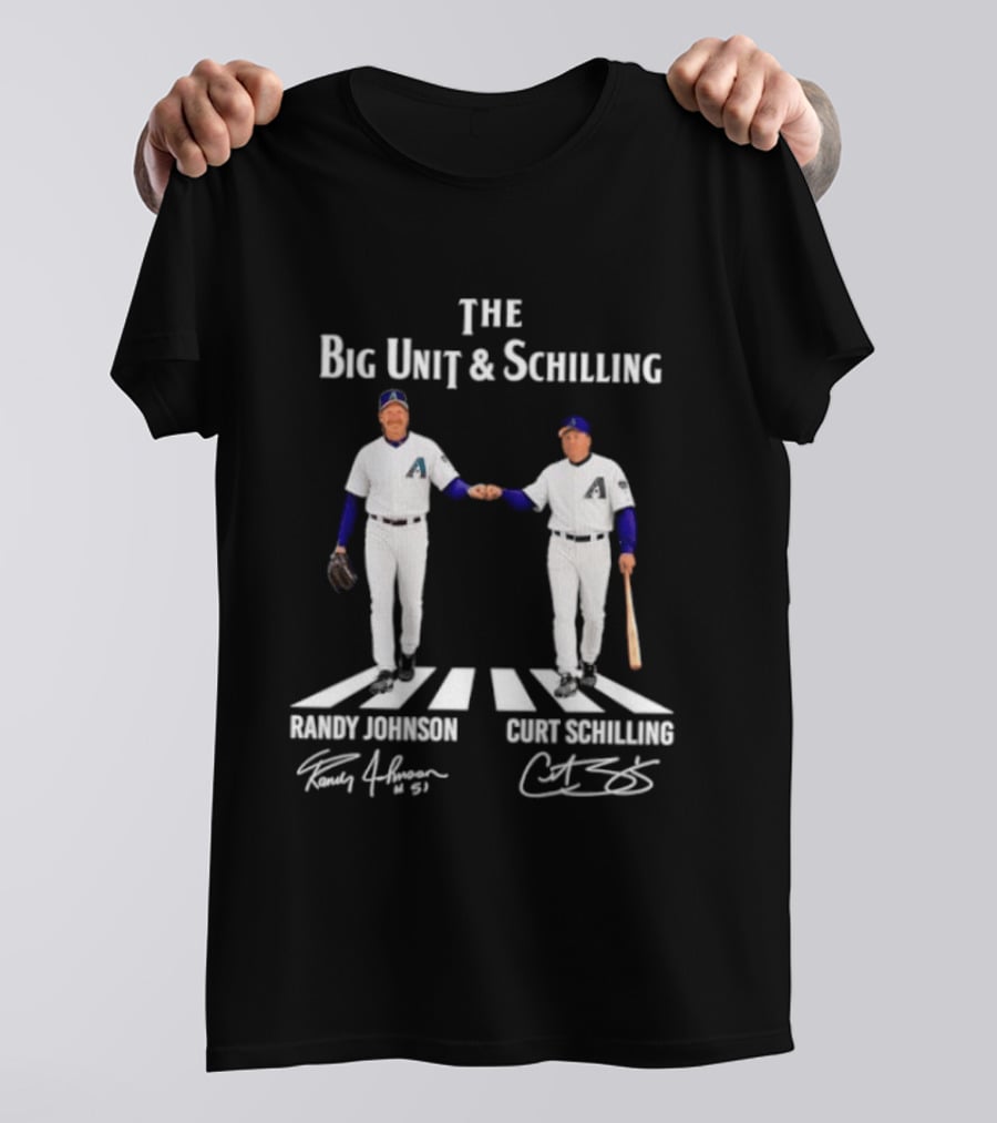 The Big Unit And Schilling Arizona Diamondbacks Randy Johnson Curt Schilling Abbey Road T-Shirt