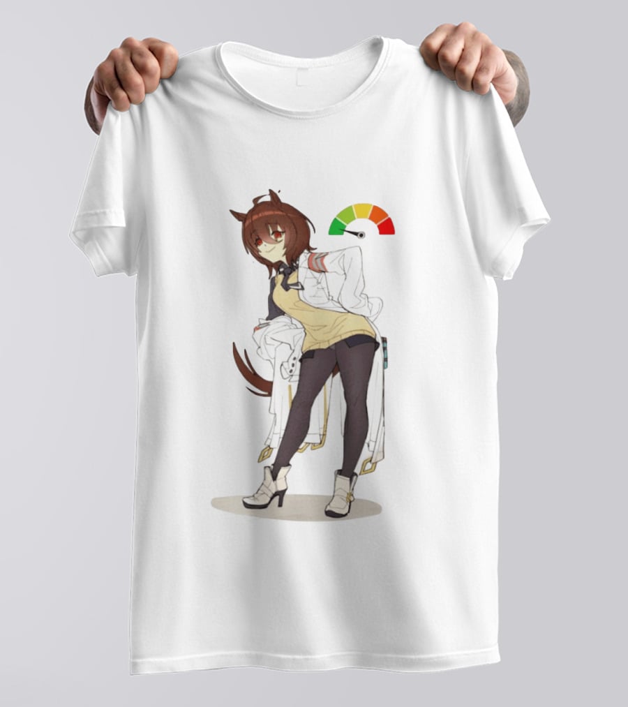 Agnes Tachyon Anime Rainbow Cortisol Gauge Meme T-Shirt