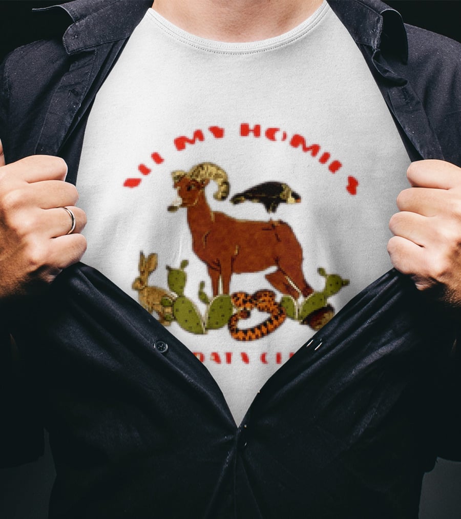 All My Homies Hate Data Centers Ram Toucan Rabbit Snake Cactus T-Shirt