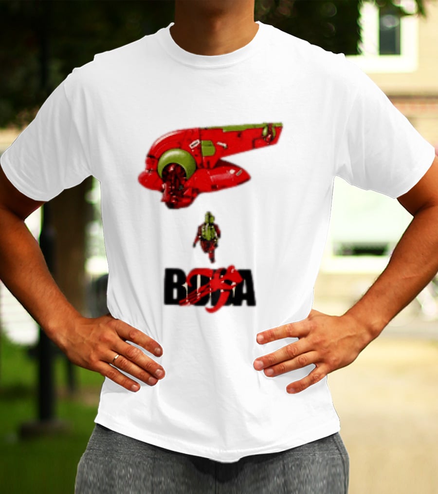 Bobakira Star Wars Boba Fett Mashup Slave I Spaceship And Armor T-Shirt