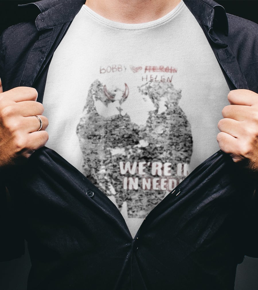 Bobby Helen We're In Love In Needle Park Freddie Frances Bootleg Devil Horns T-Shirt