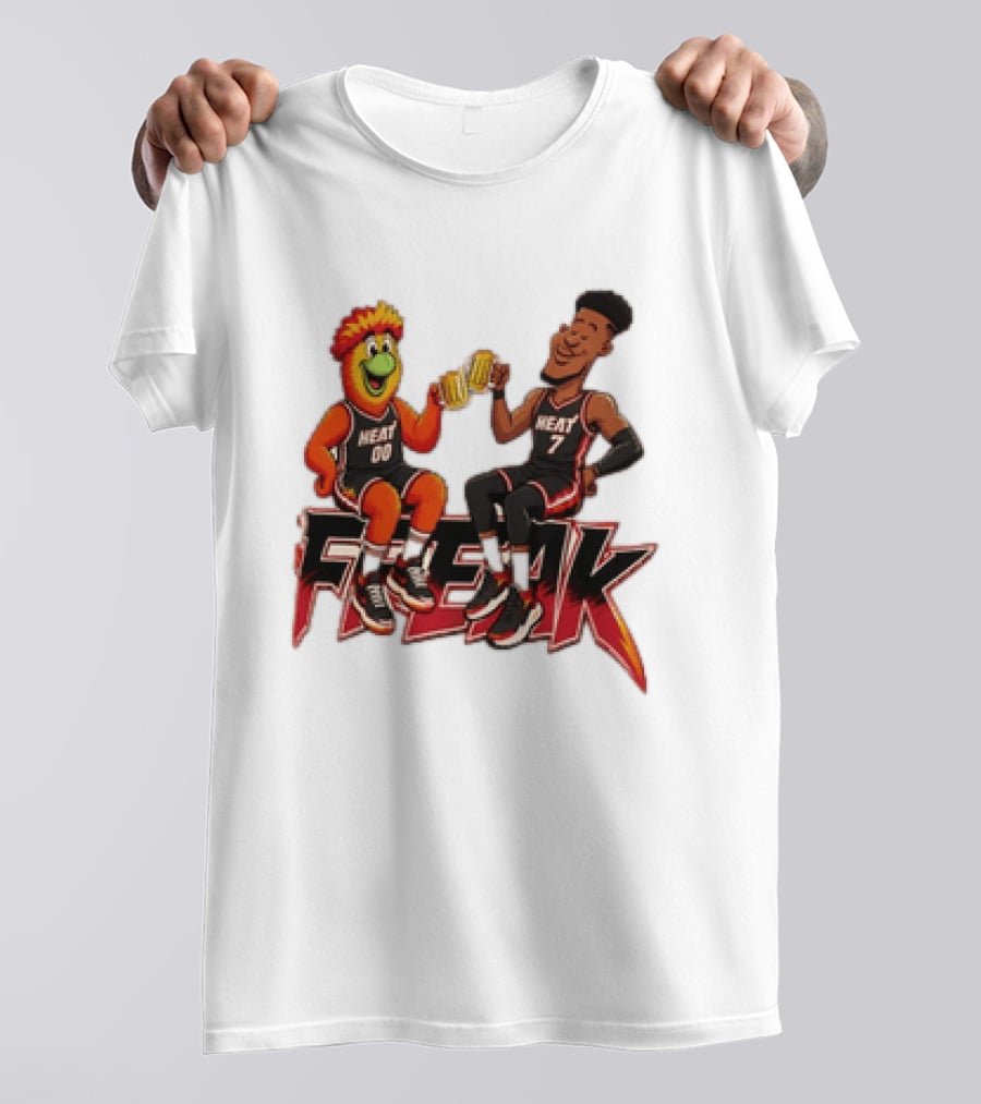 Cheers To The Freak Heat Giannis Burnie Miami T-Shirt