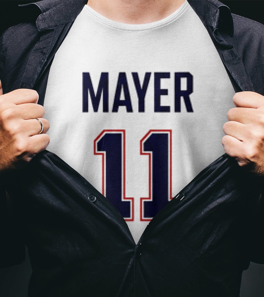 Red Sox 2026 Marcelo Mayer 11 Football Jersey Giveaway T-Shirt