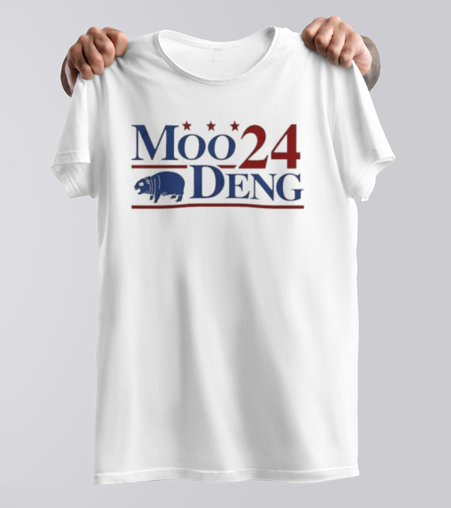 Moo 24 Deng Election Cover Buffalo Icon Stars T-Shirt